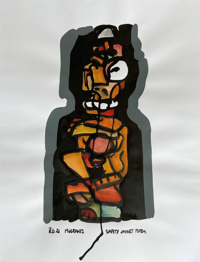 Migrants Safety Jacket Totem PEB Galerie 21