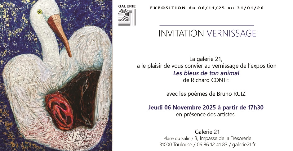Invitation Conte Galerie 21