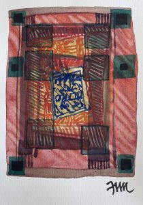 la porte rouge du temple Marc David Galerie 21