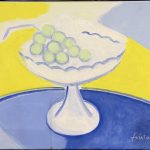 GF 5-142 Coupe de raisins en jaune et bleu Frixtalon Galerie 21