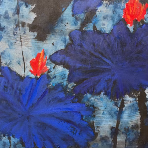 Lotus feuilles bleues par Xing Qian Ye galerie 21